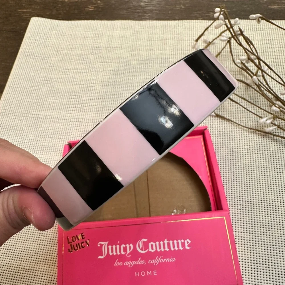 Juicy Couture‎ Ceramic Trinket  jewelry Multipurpose Round Dish Tray NEW